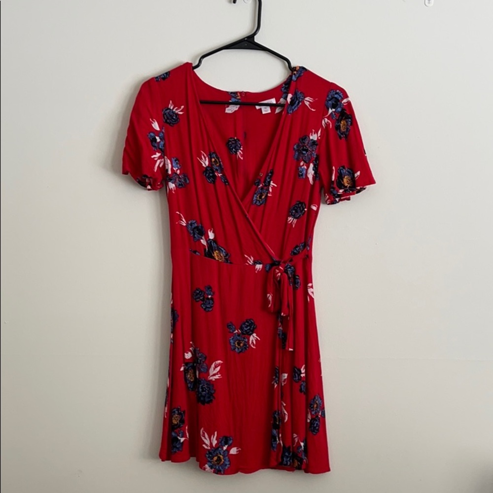 Xhilaration Cross-Tie Floral Dress